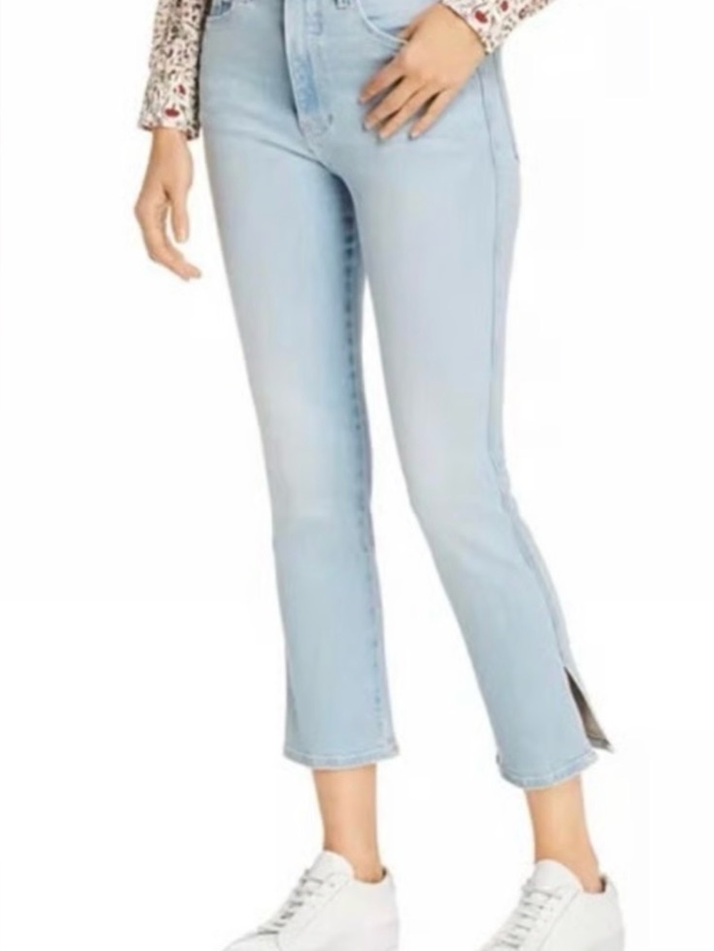 FRAME Le Sylvie Crop Jeans – Light Wash Denim